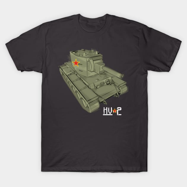 KV-2 TANK T-Shirt by hierrochulo